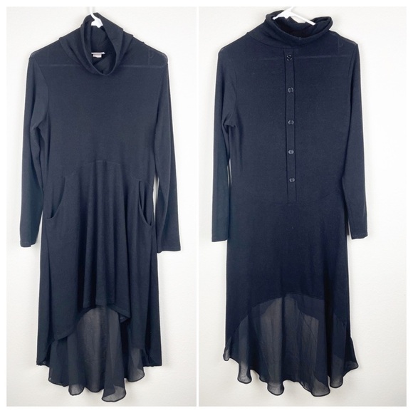 Soft Surroundings Crescent Moon Tunic in
Black Knit​​​​​​ - Picture 3 of 11